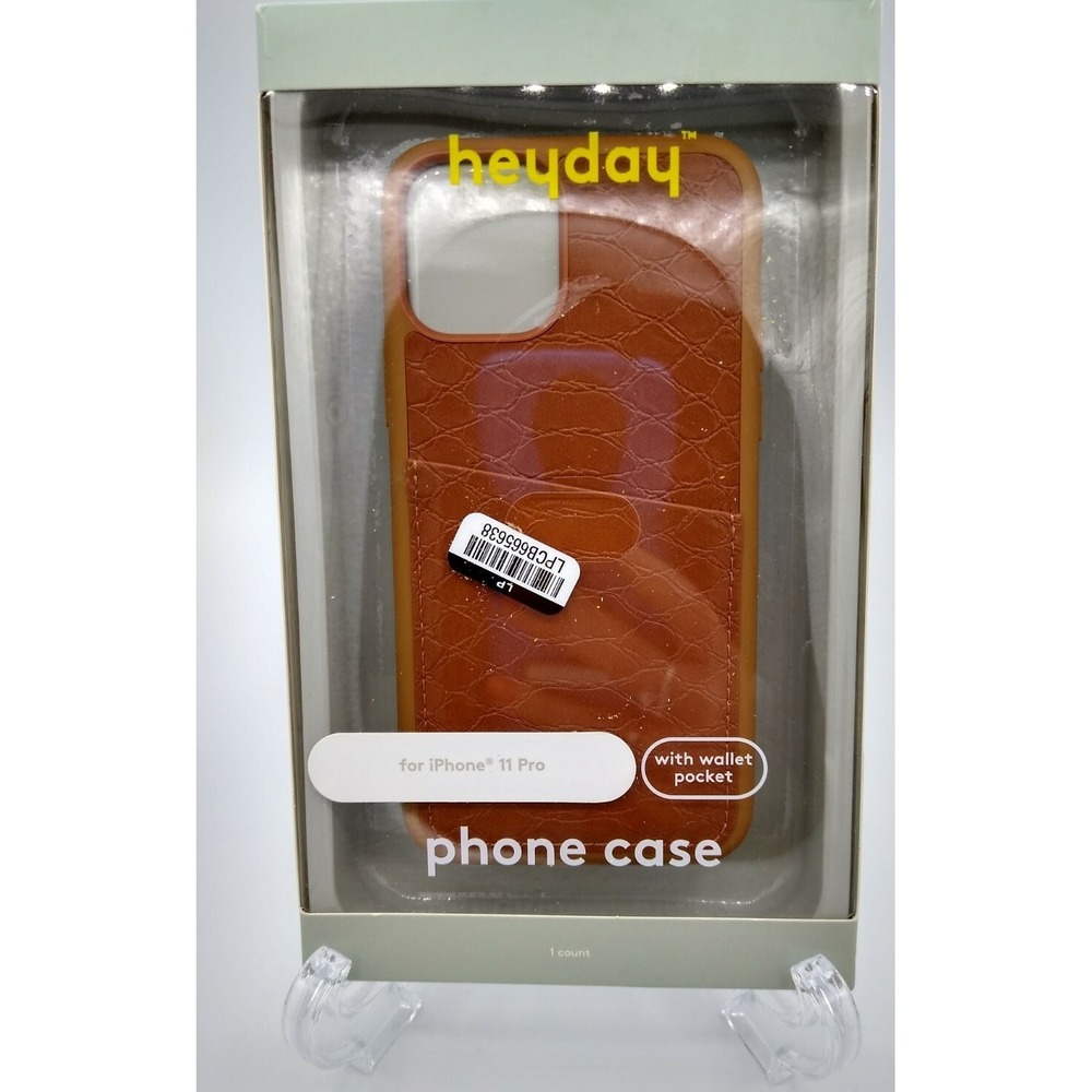 Heyday Apple iPhone 11 Pro Case with wallet Pocket - Tan Crocodile New Open Box